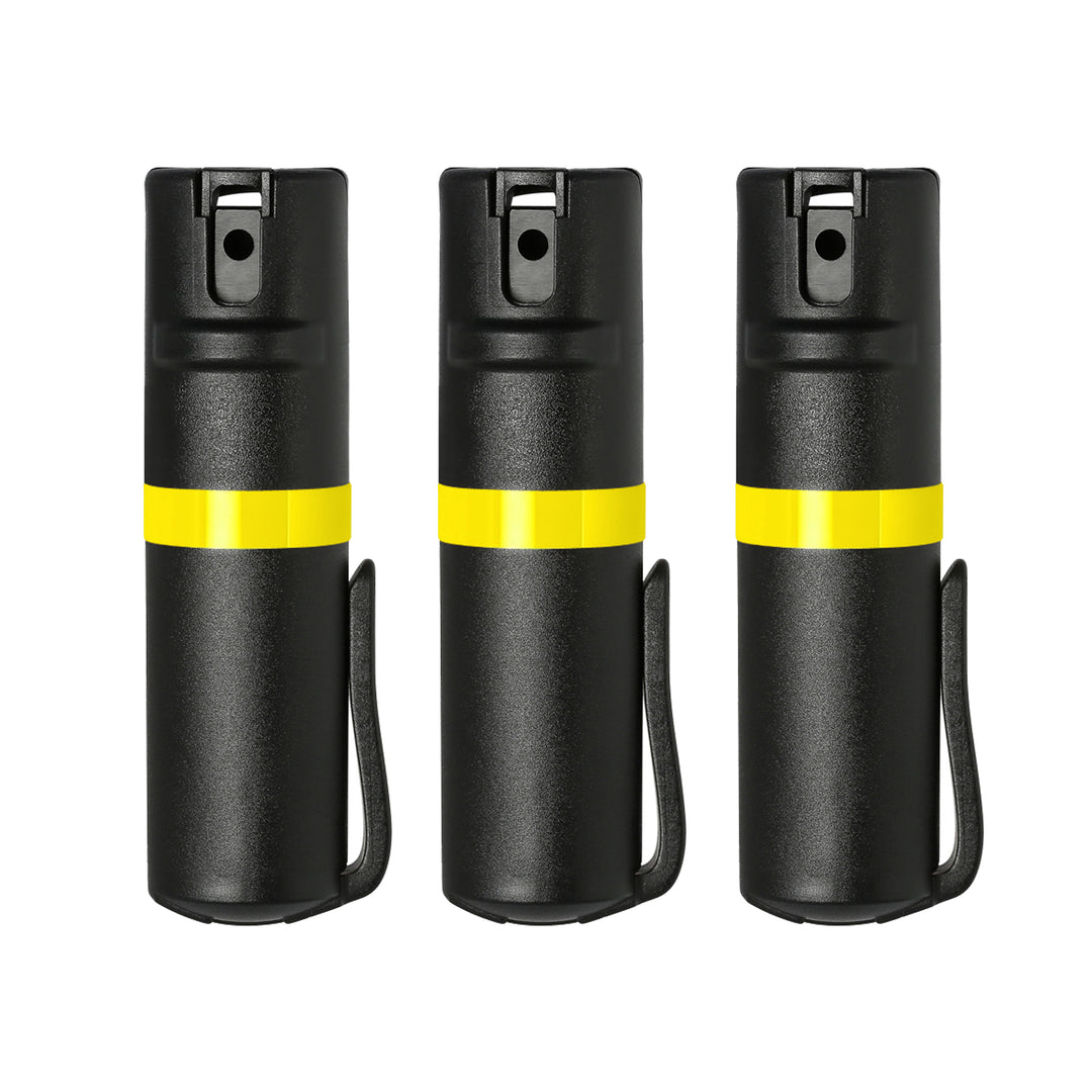 POM Black Clip 3-Pack - Black + Yellow