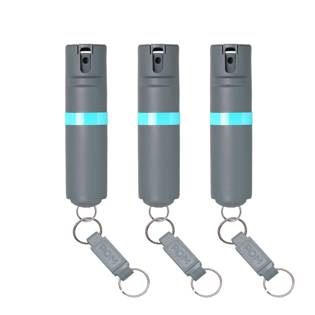 POM Grey Key 3-Pack - Grey + Aqua