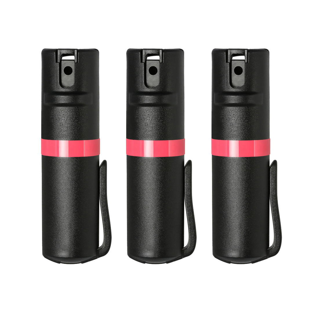 POM Black Clip 3-Pack - Black + Coral