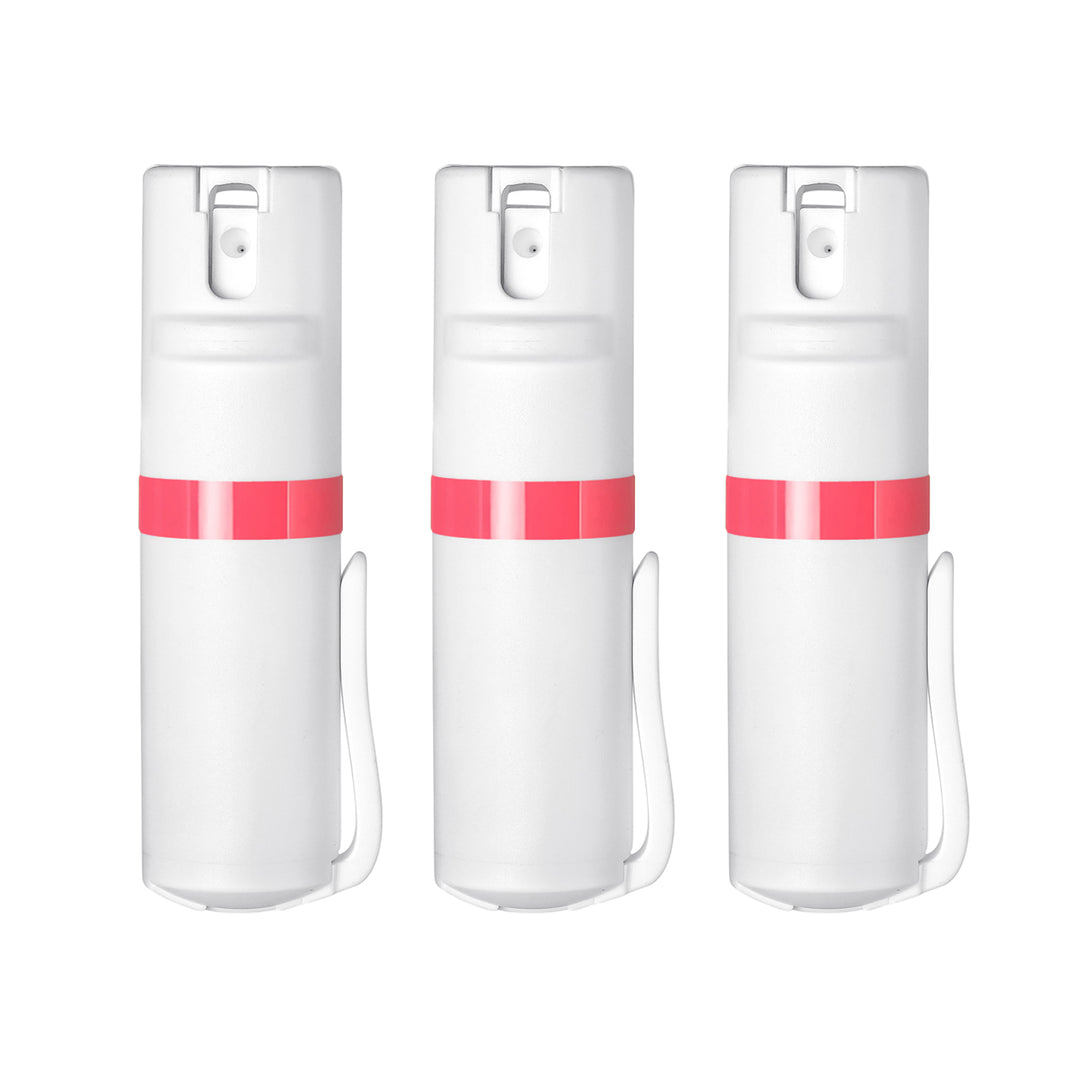 POM White Clip 3-Pack - White + Coral