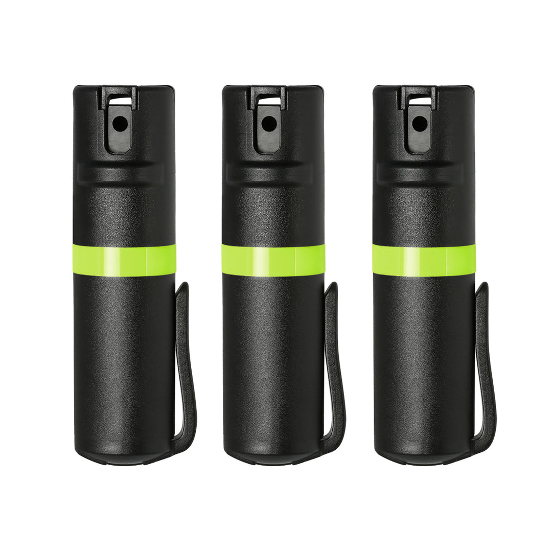 POM Black Clip 3-Pack - Black + Lime