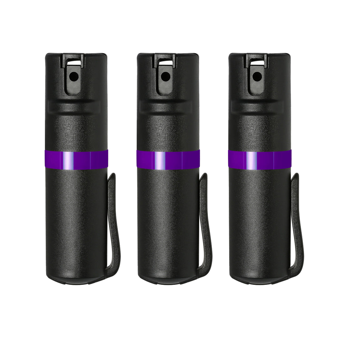 POM Black Clip 3-Pack - Black + Purple