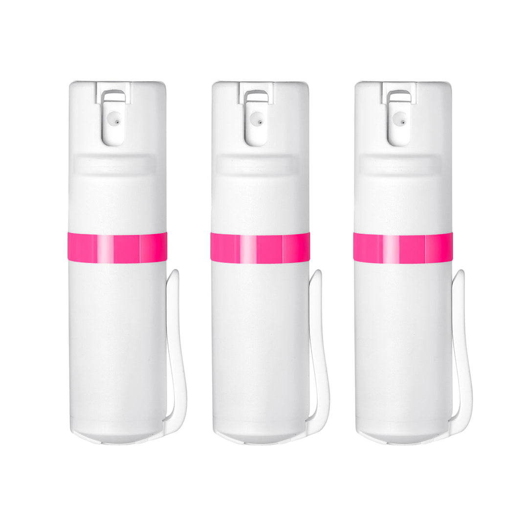 POM White Clip 3-Pack - White + Pink
