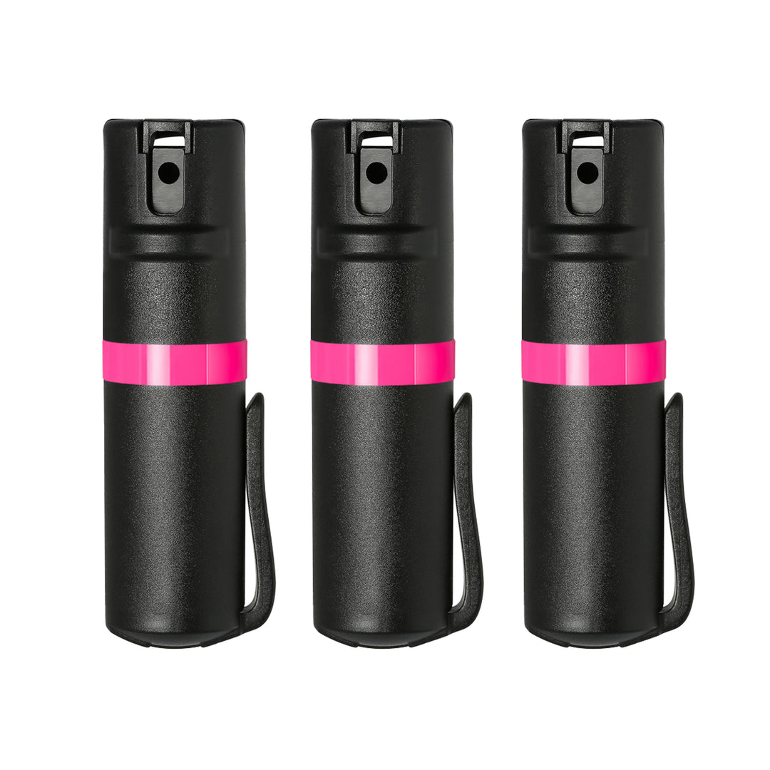 POM Black Clip 3-Pack - Black + Pink