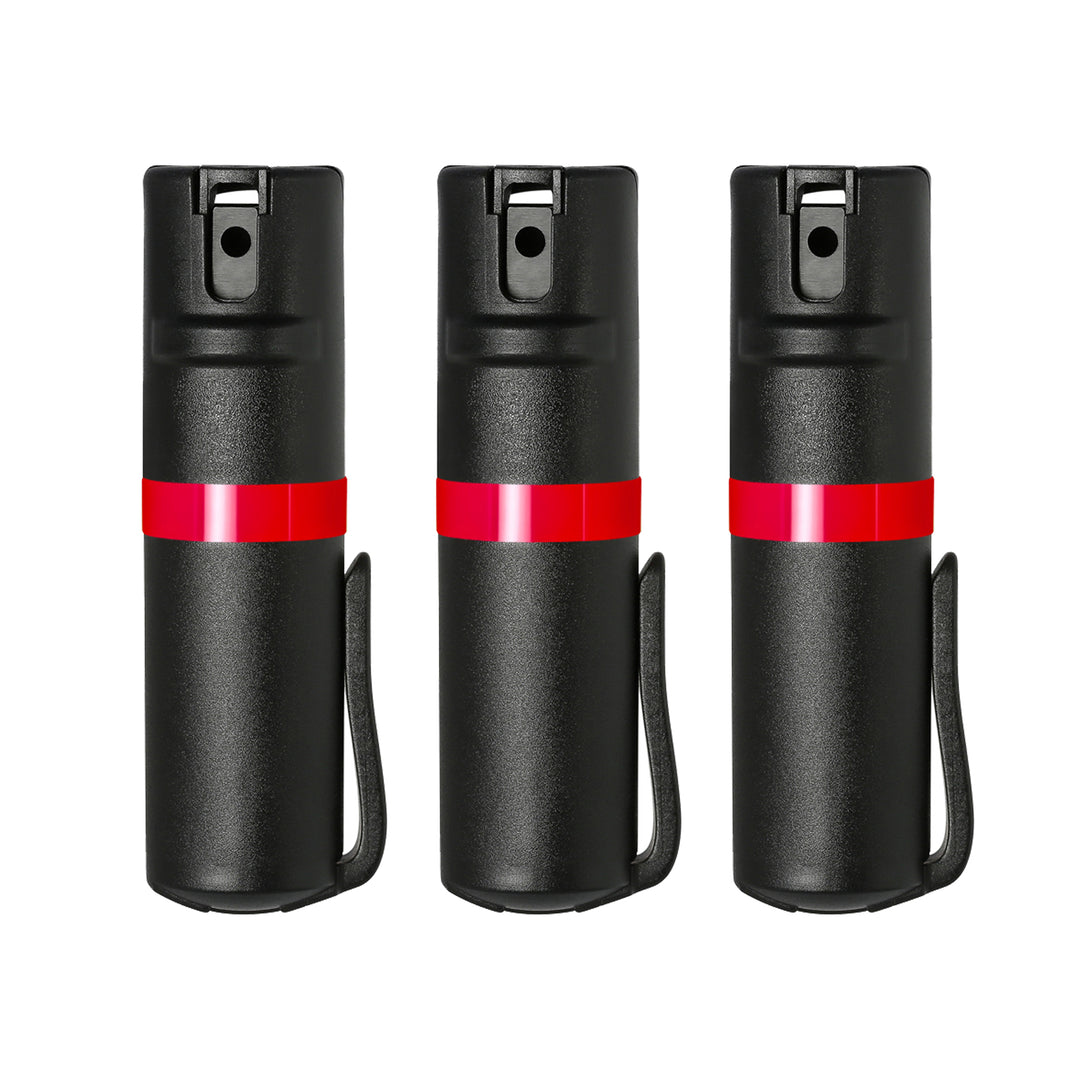 POM Black Clip 3-Pack - Black + Red