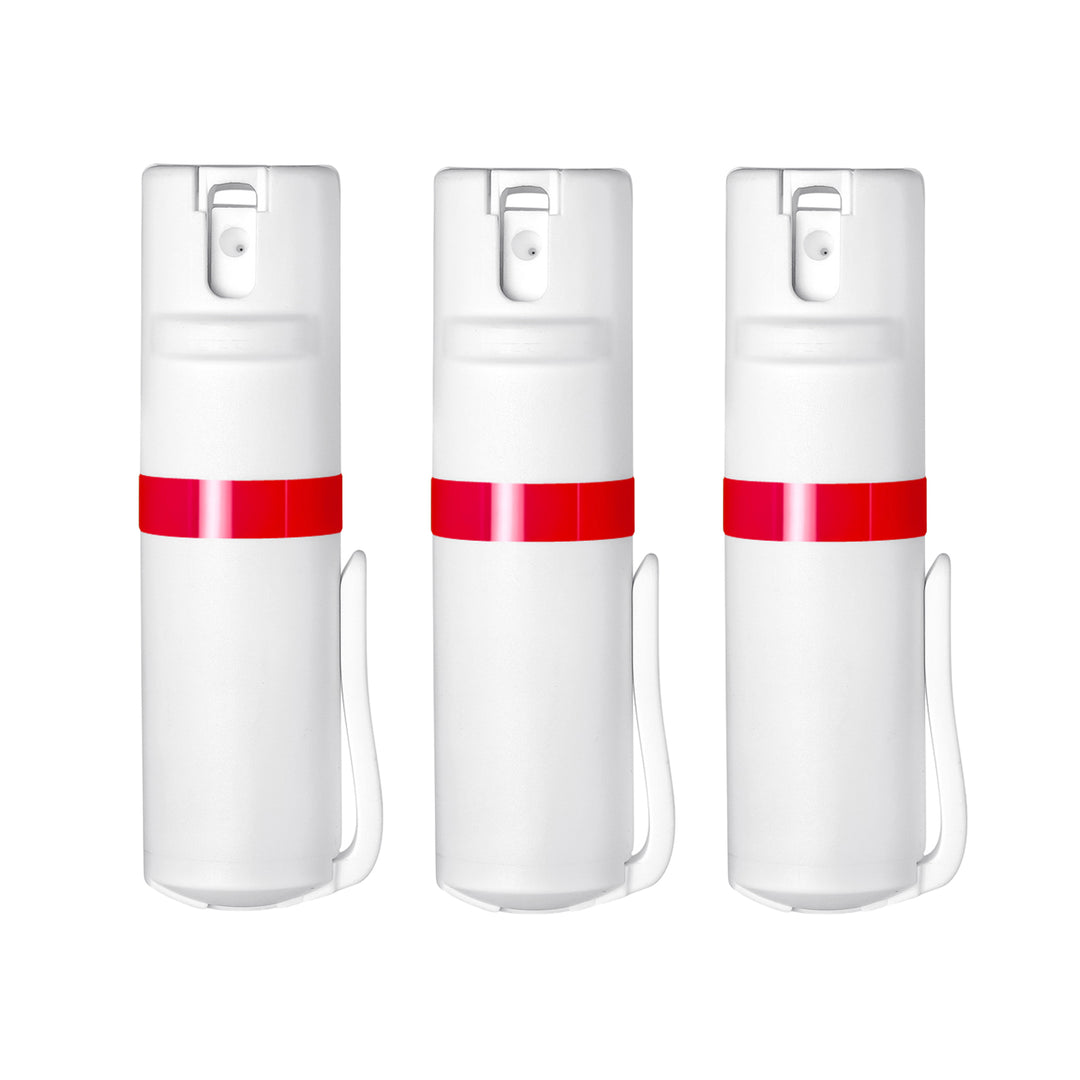 POM White Clip 3-Pack - White + Red