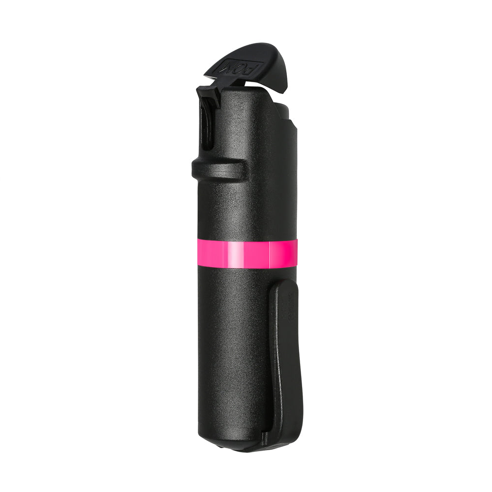 POM Clip - Black + Pink