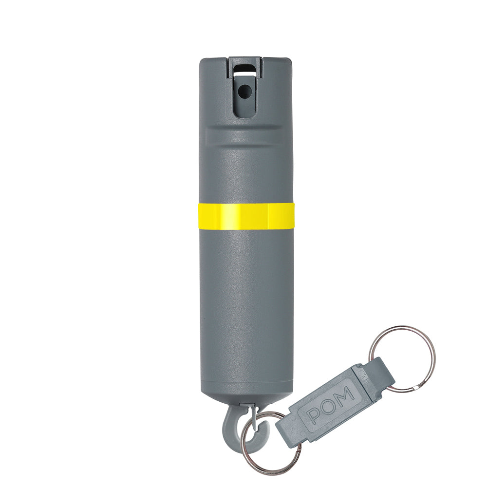 POMPepperSprayGreyYellowKeychain#color_grey-x-yellow