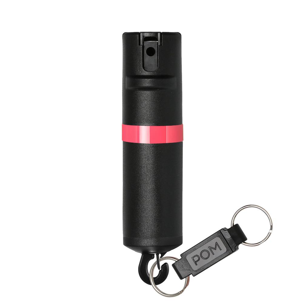 POM Snap Pepper Spray Keychain Black Aqua – POM Industries