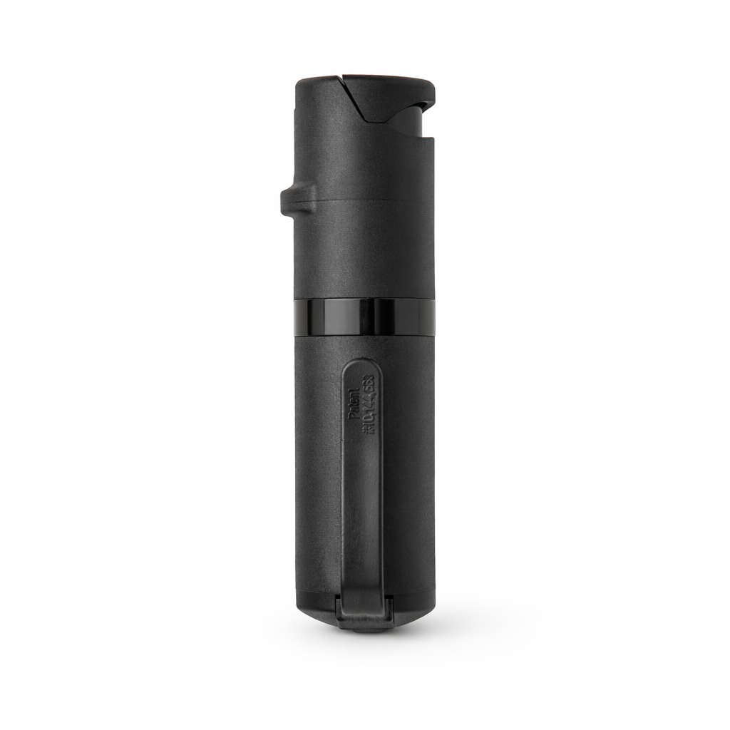 Black pepper spray canister on a white background #color_black-x-black