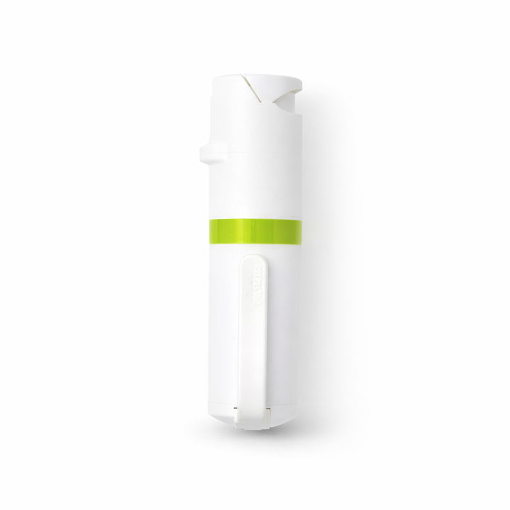 White and green pepper spray tool on a white background #color_white-x-lime