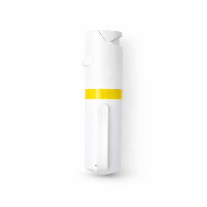 White and yellow pepper spray on a white background #color_white-x-yellow
