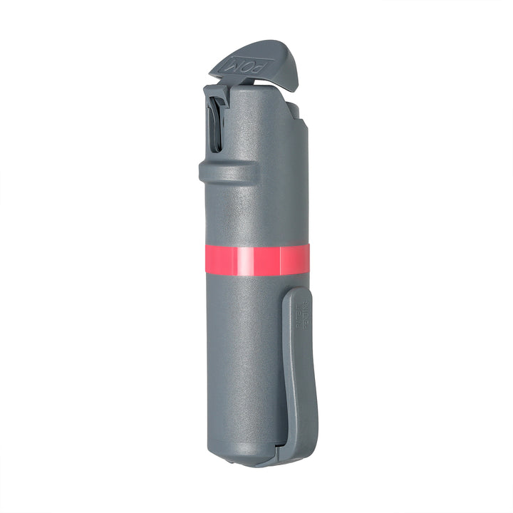POM Clip - Grey + Coral