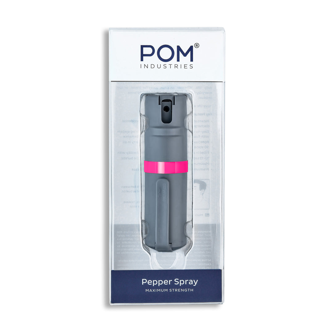 POM Clip - Grey + Pink