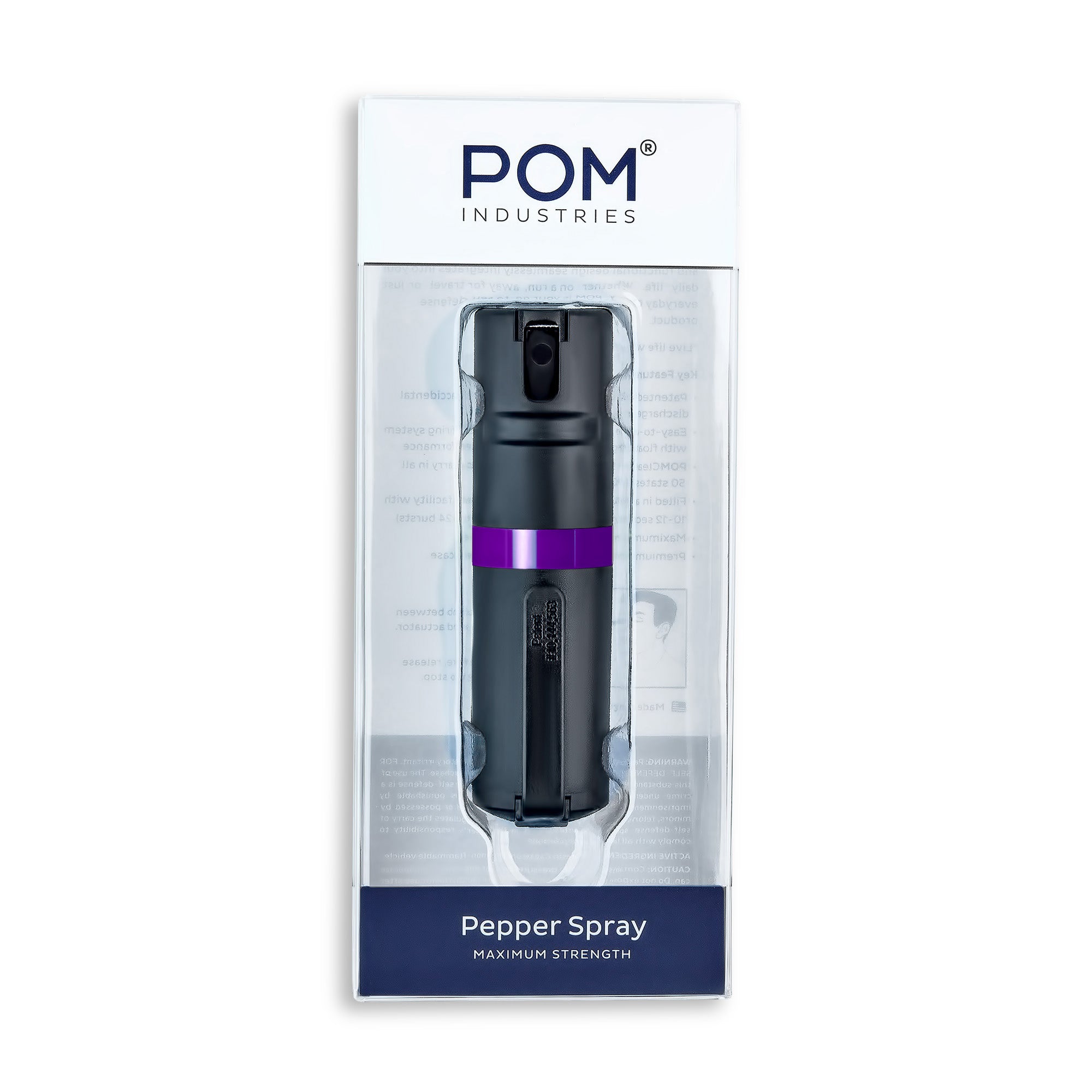 POM Clip Pepper Spray Black + Purple – POM Industries