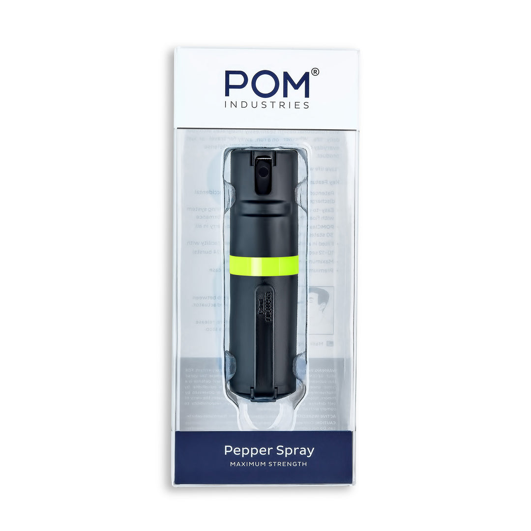 POM Clip - Black + Lime