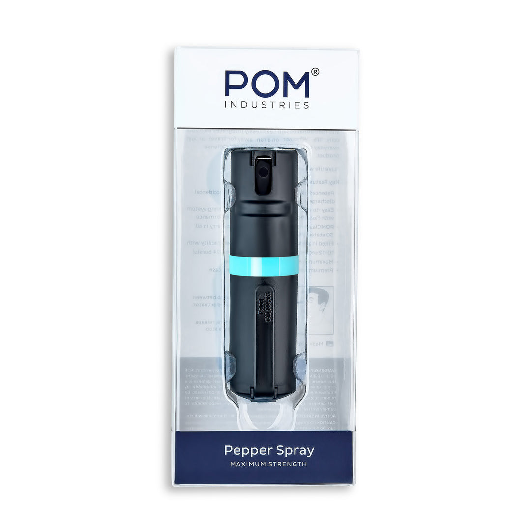 POM Clip - Black + Aqua