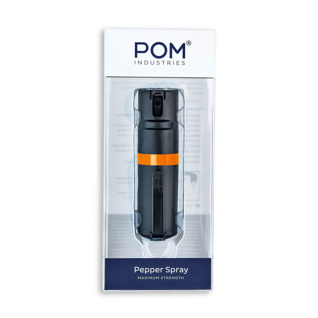 POM Clip - Black + Orange