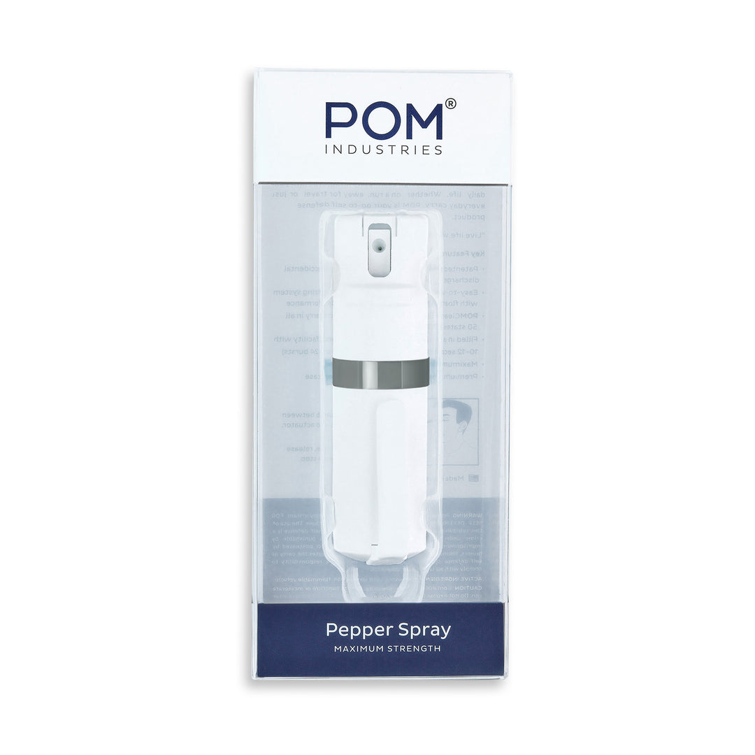 POM Clip - White + Grey