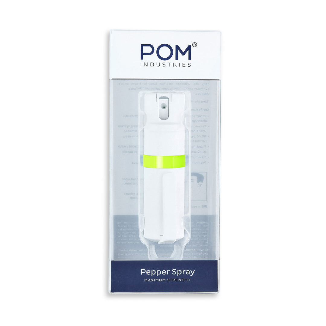 POM Clip - White + Lime