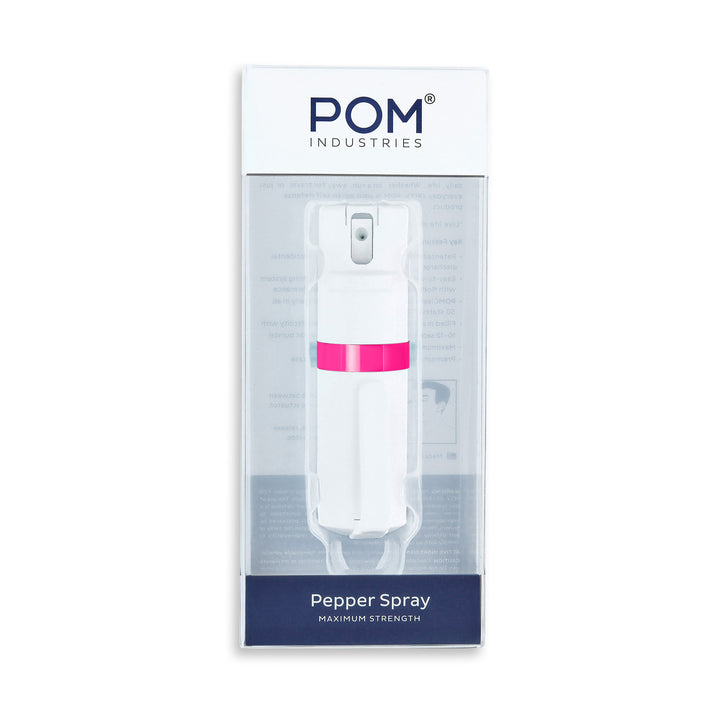 POM Clip - White + Pink