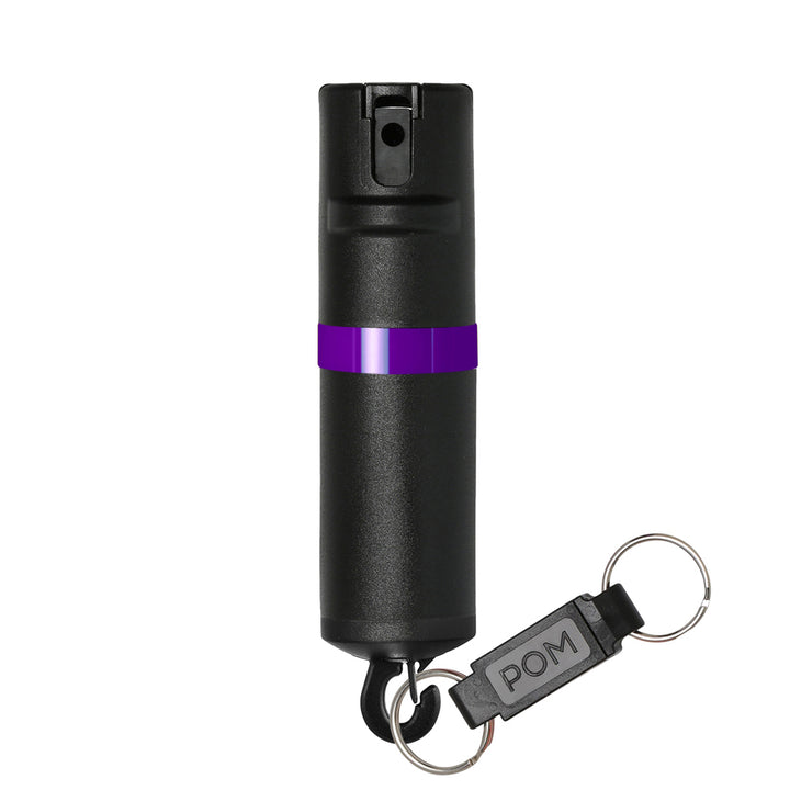 POMPepperSprayBlackPurpleKeychian#color_black-x-purple