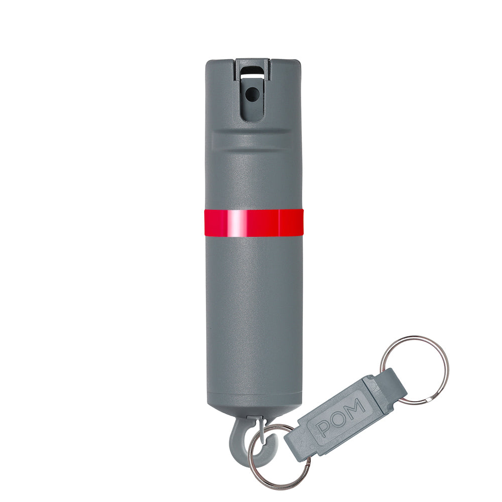 POMPepperSprayGreyRedKeychain#color_grey-x-red