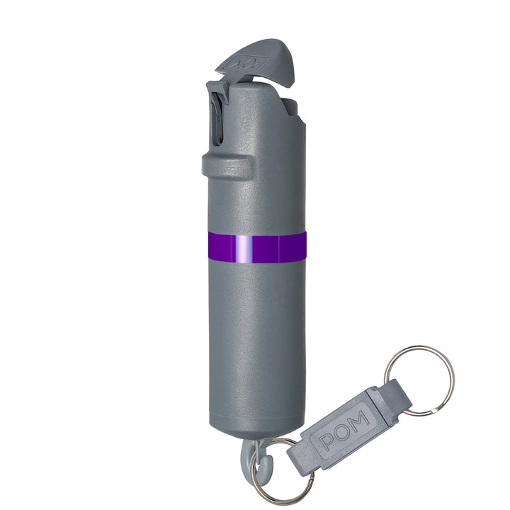 POMPepperSprayGreyPurpleKeychain#color_grey-x-purple