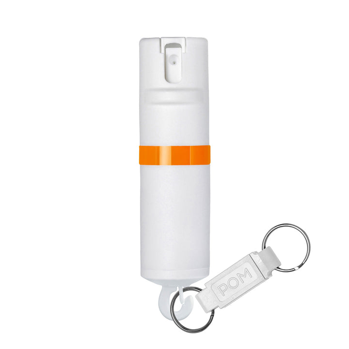 POMPepperSprayWhiteOrangeKeychain#color_white-x-orange