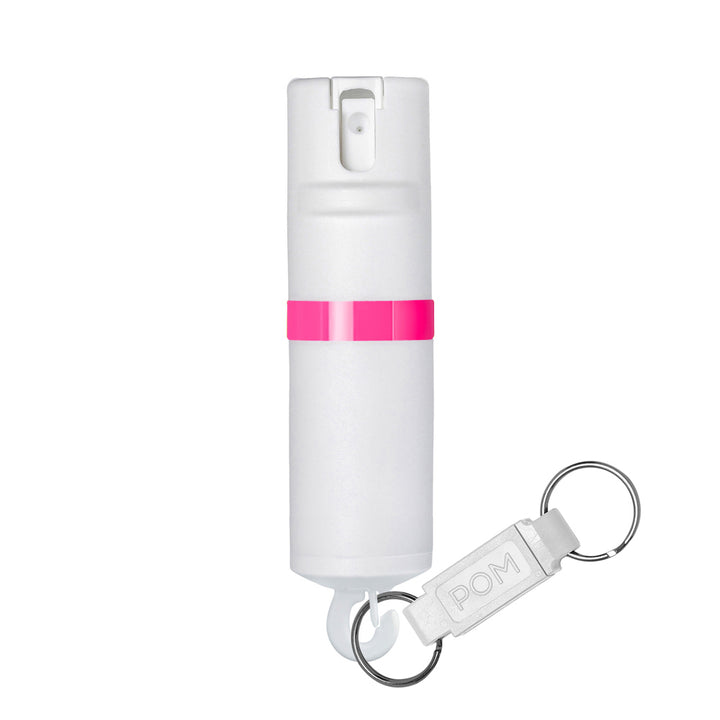 POMPepperSprayWhitePinkKeychain#color_white-x-pink