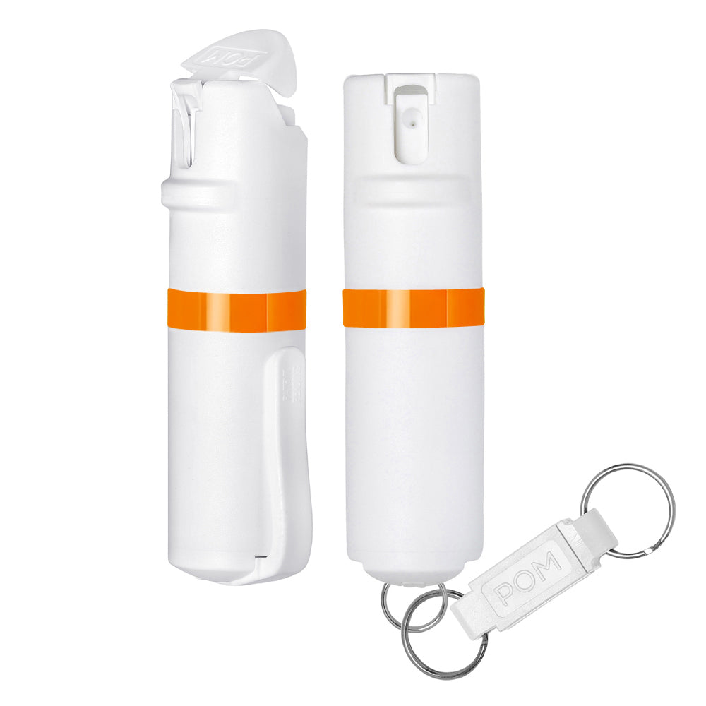 POMPepperSprayWhiteOrangeClipKey#color_white-x-orange