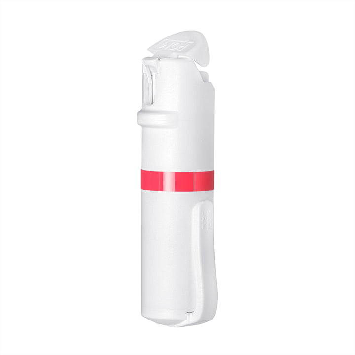 POM Clip - White + Coral