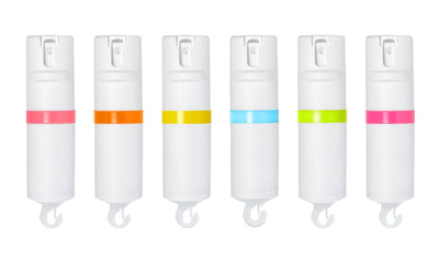 White POM Pepper Spray 6 Pack